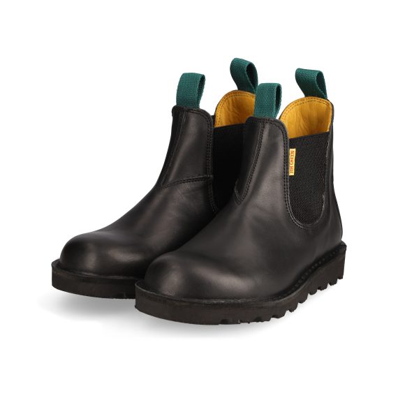 Stockman Chelsea Tyre Wedge - Black Jim Green Footwear
