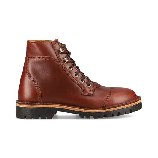 Numzaan Lug Sole - Walnut Veg Tan - UK08 (Lightly Worn – Excellent Condition) Jim Green Footwear 