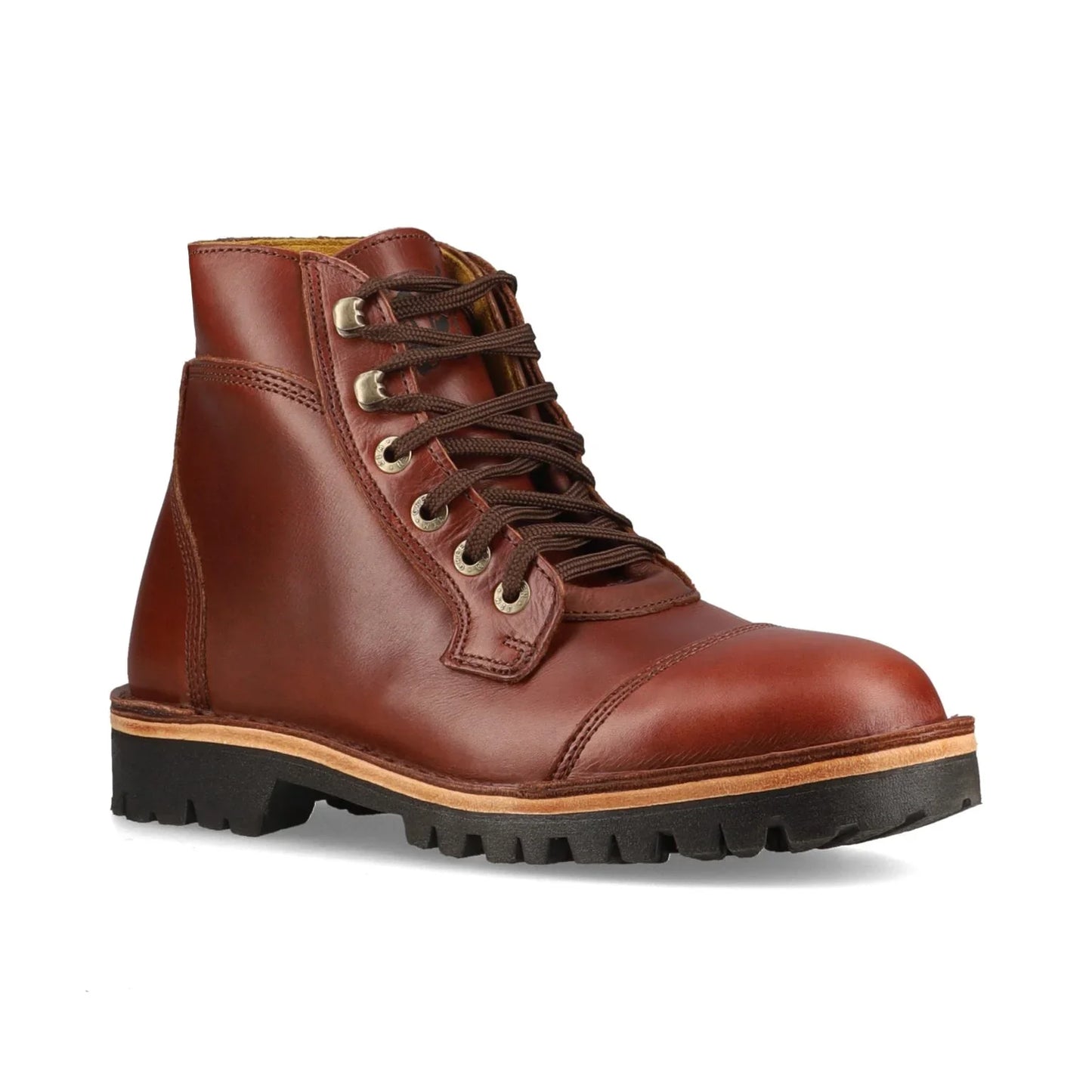 Numzaan Lug Sole - Walnut Veg Tan - UK08 (Lightly Worn – Excellent Condition) Jim Green Footwear 
