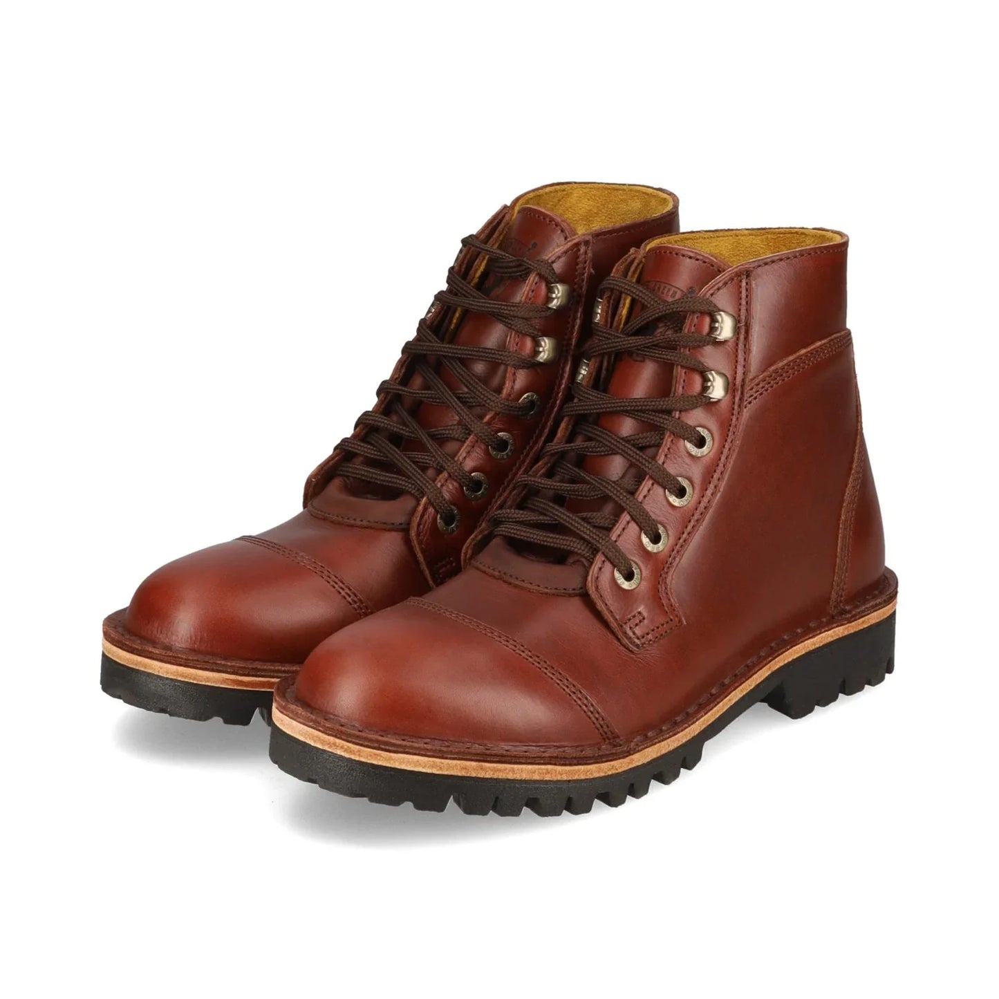 Numzaan Lug Sole - Walnut Veg Tan - UK08 (Lightly Worn – Excellent Condition) Jim Green Footwear 