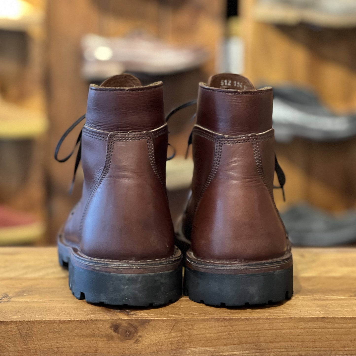 Numzaan Lug Sole - Walnut Veg Tan - UK08 (Lightly Worn – Excellent Condition) Jim Green Footwear 